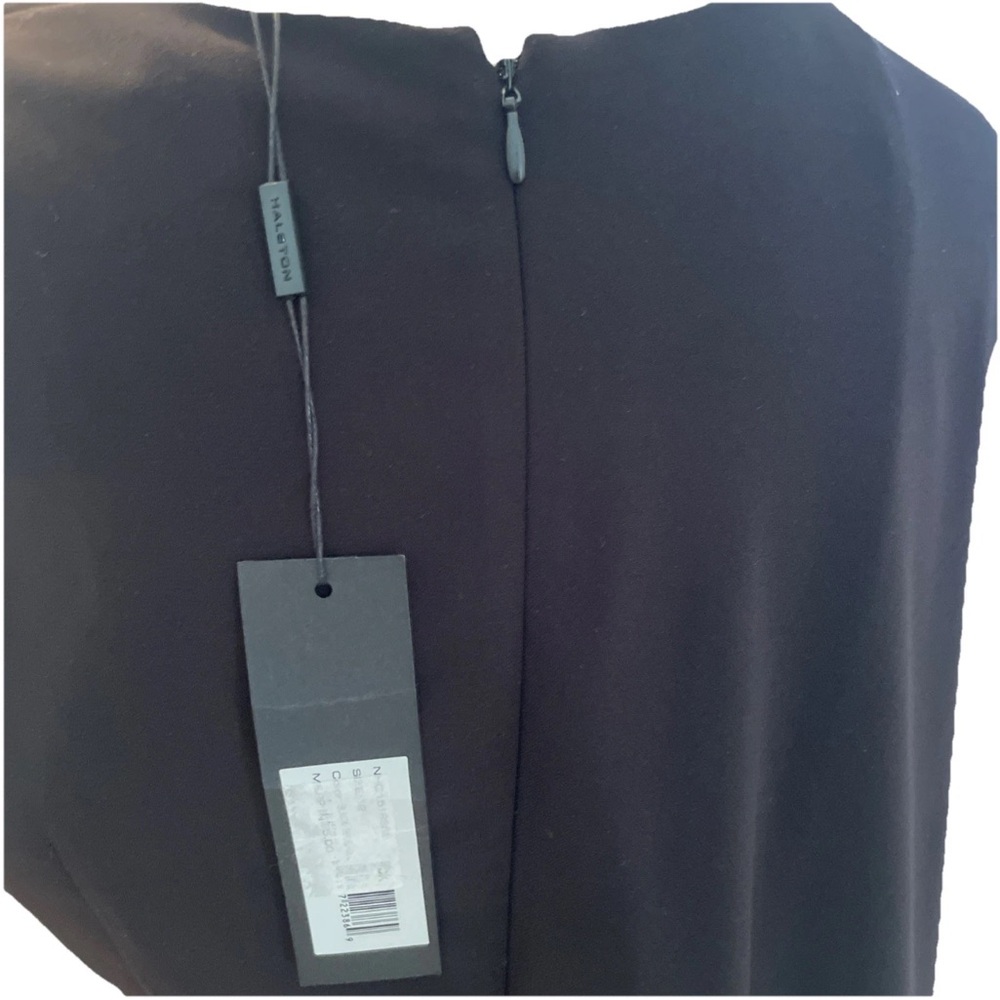 Halston Heritage Black and White cape Dress 12 NWT - Picture 5 of 6
